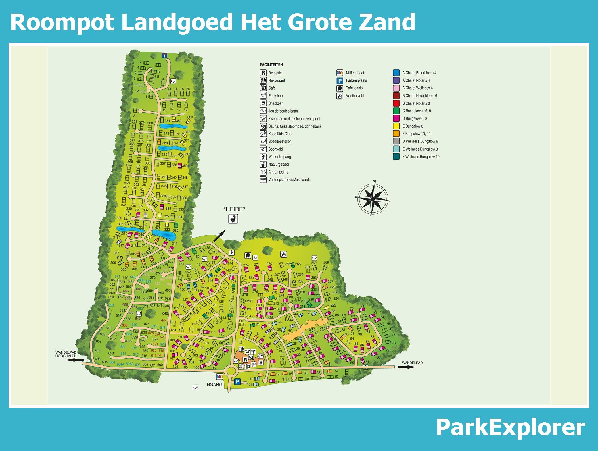 Plan Roompot Het Grote Zand