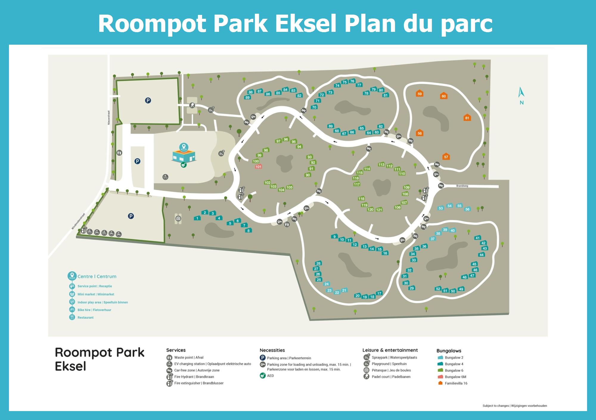 Plan Roompot Park Eksel
