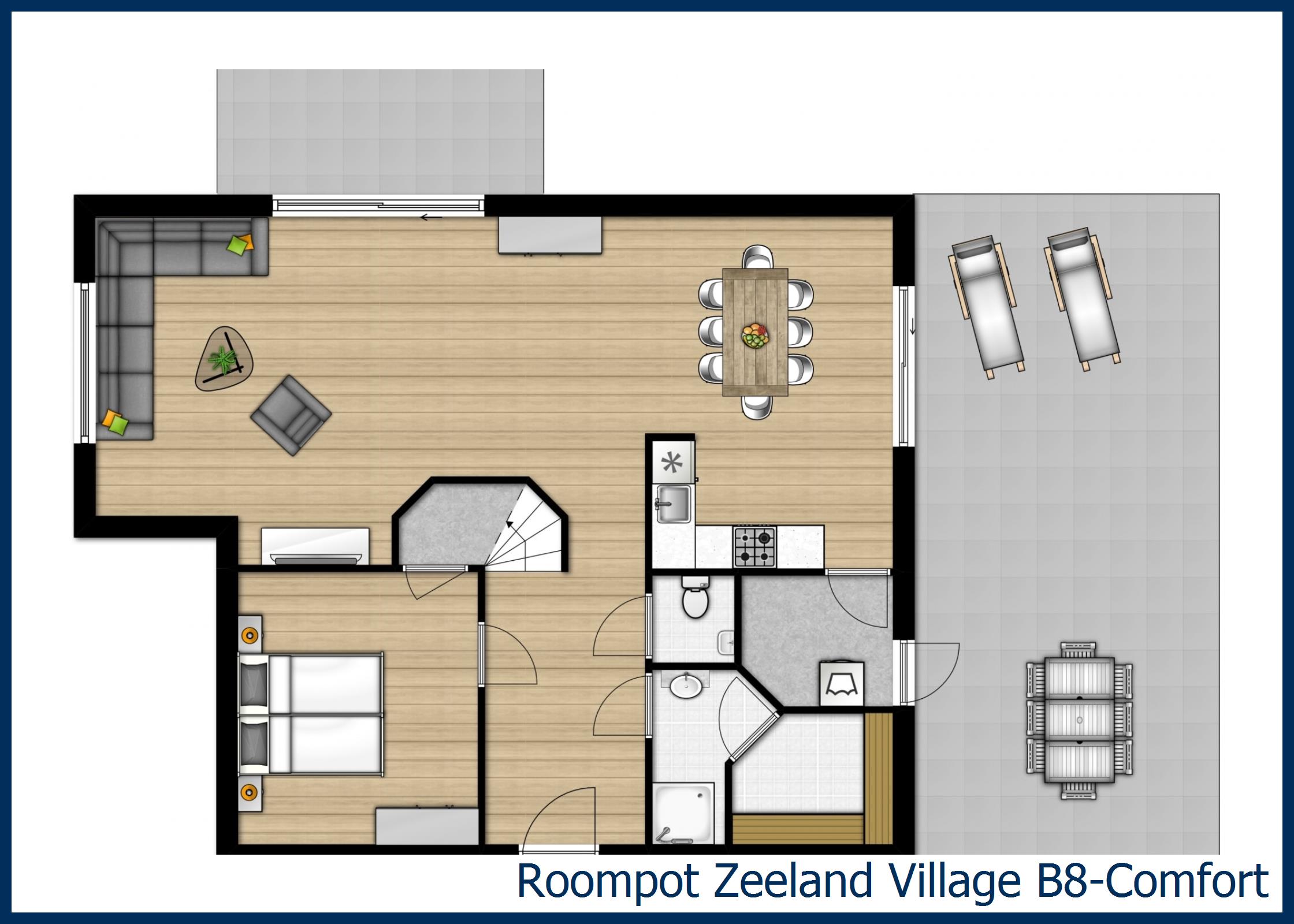 Bungalow B8-Comfort à Zeeland Village