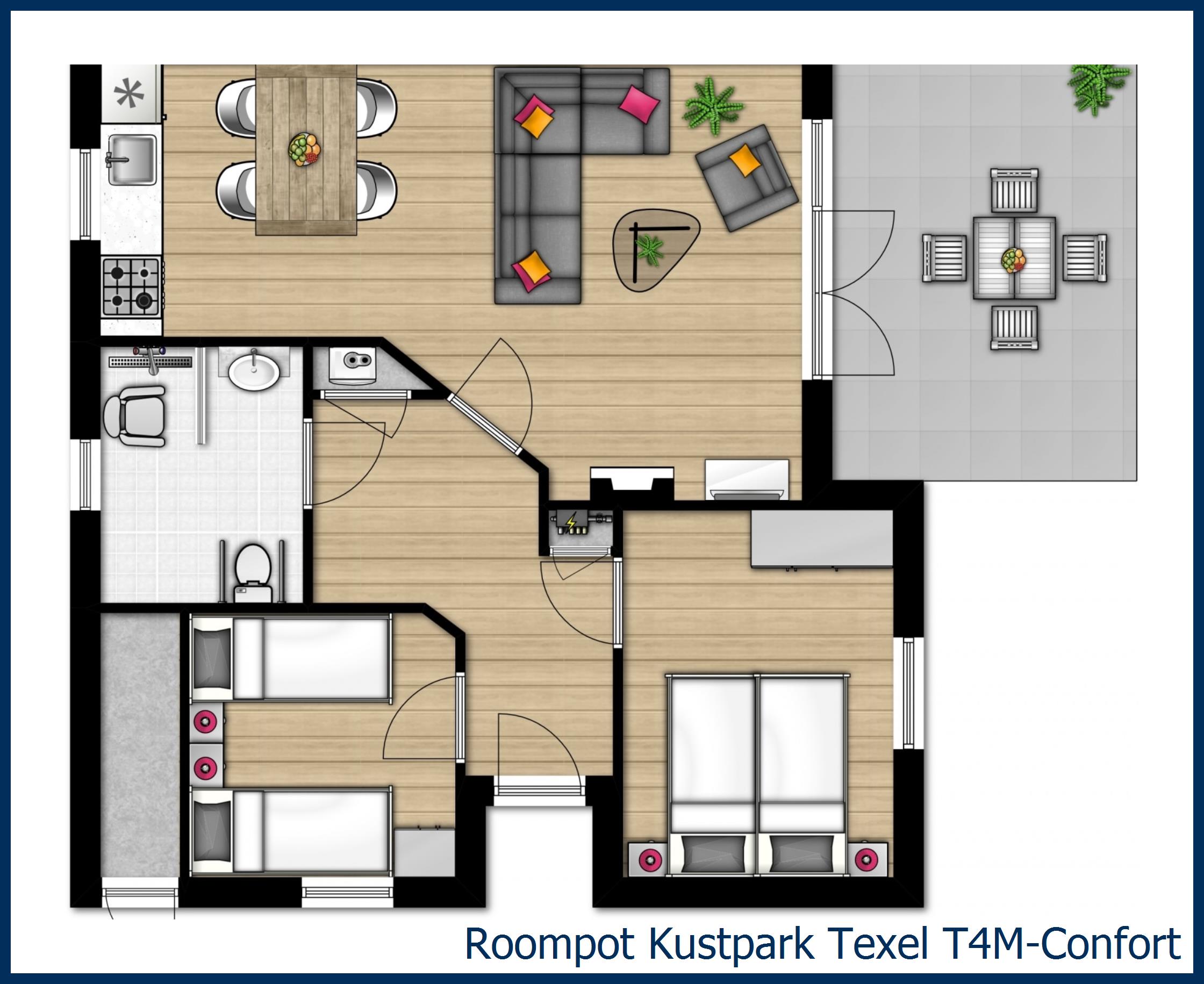 Bungalow T4M-Confort à Kustpark Texel