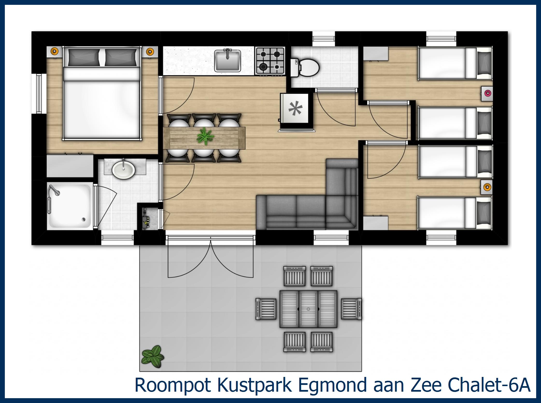 Chalet 6A in Kustpark Egmond aan Zee