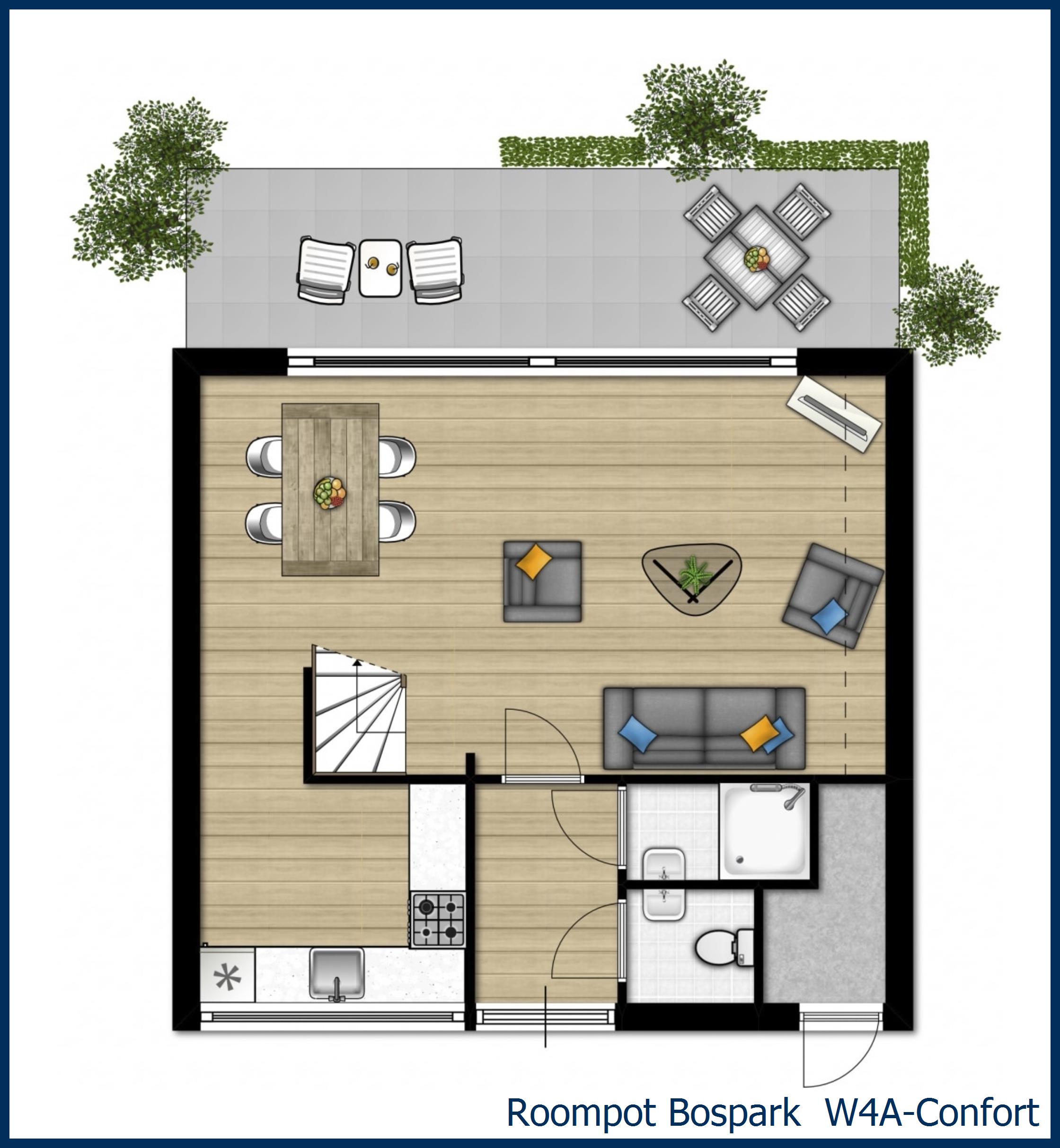 Bungalow W4A-Confort à Bospark 't Wolfsven