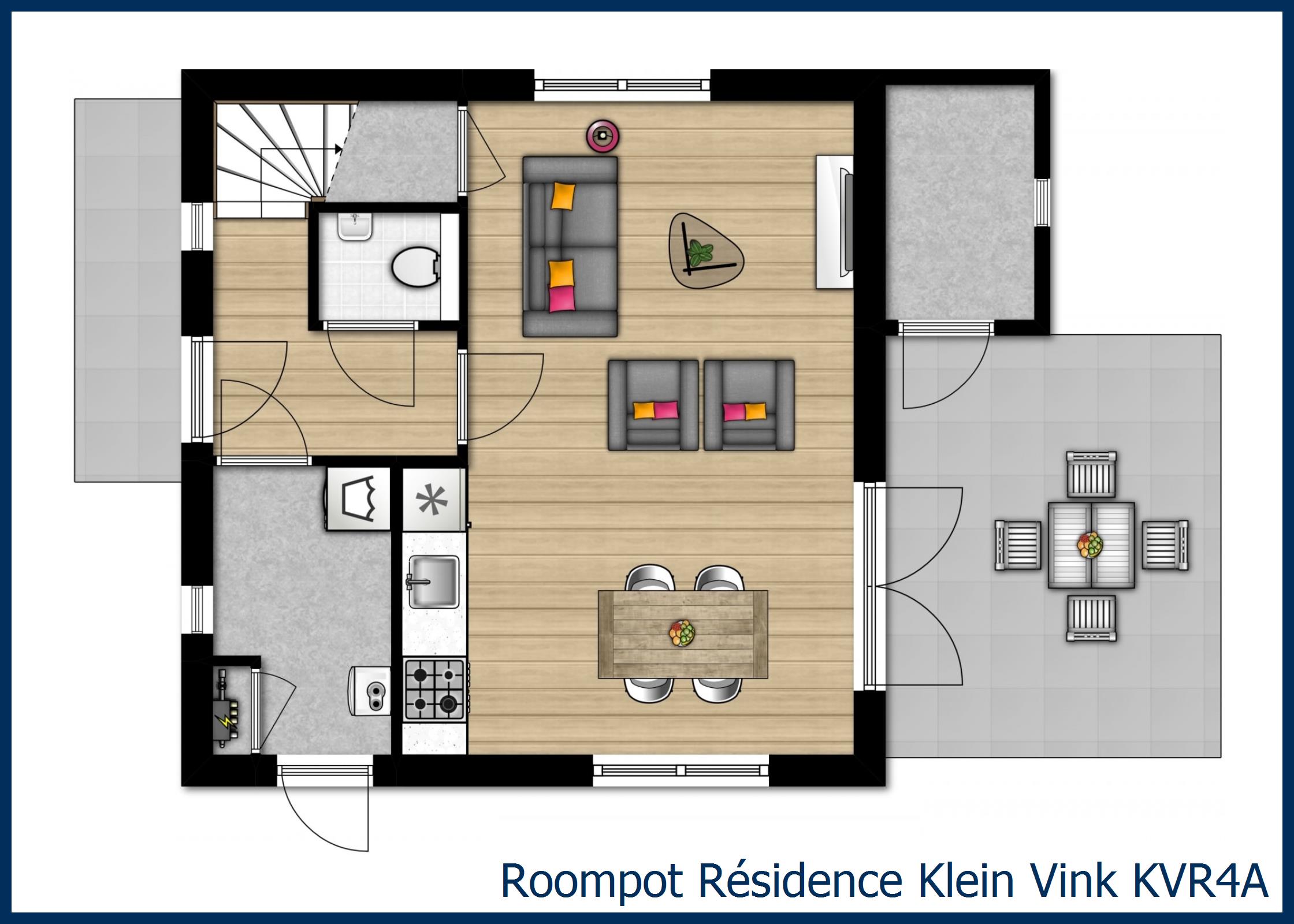 Bungalow KVR4A in Résidence Klein Vink