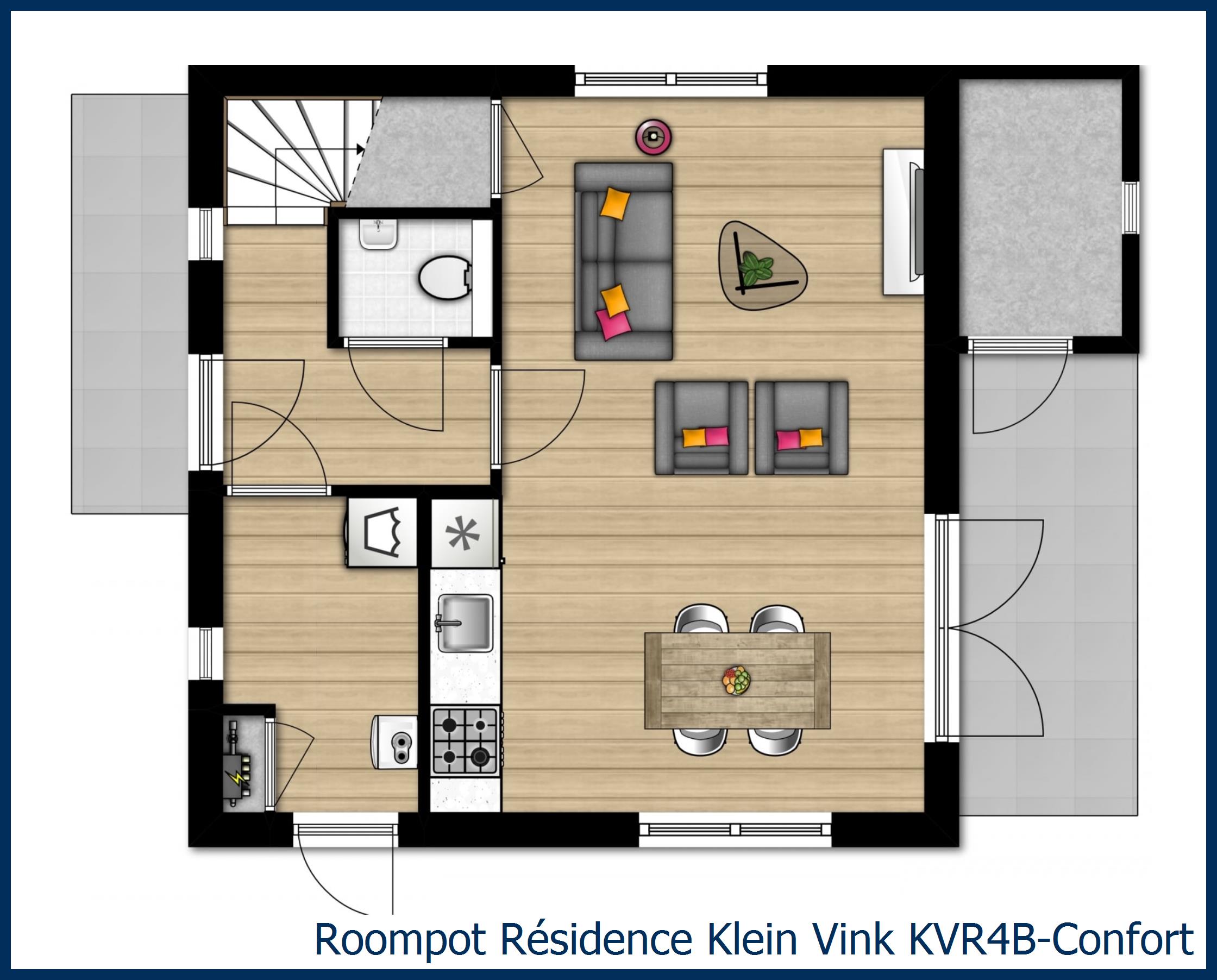 Villa KVR4B-Confort à Résidence Klein Vink