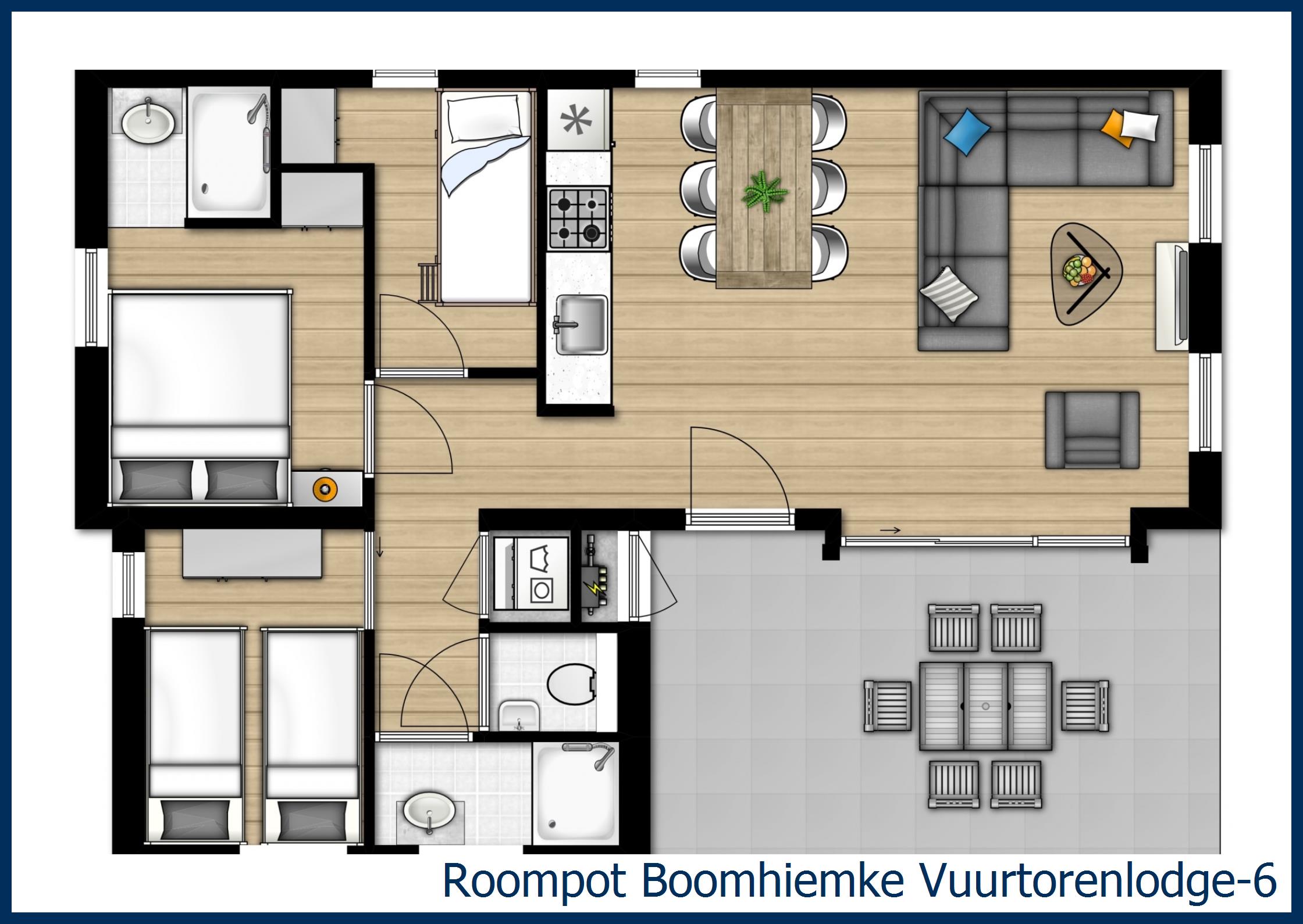 Lodge Vuurtorenlodge-6 in Boomhiemke