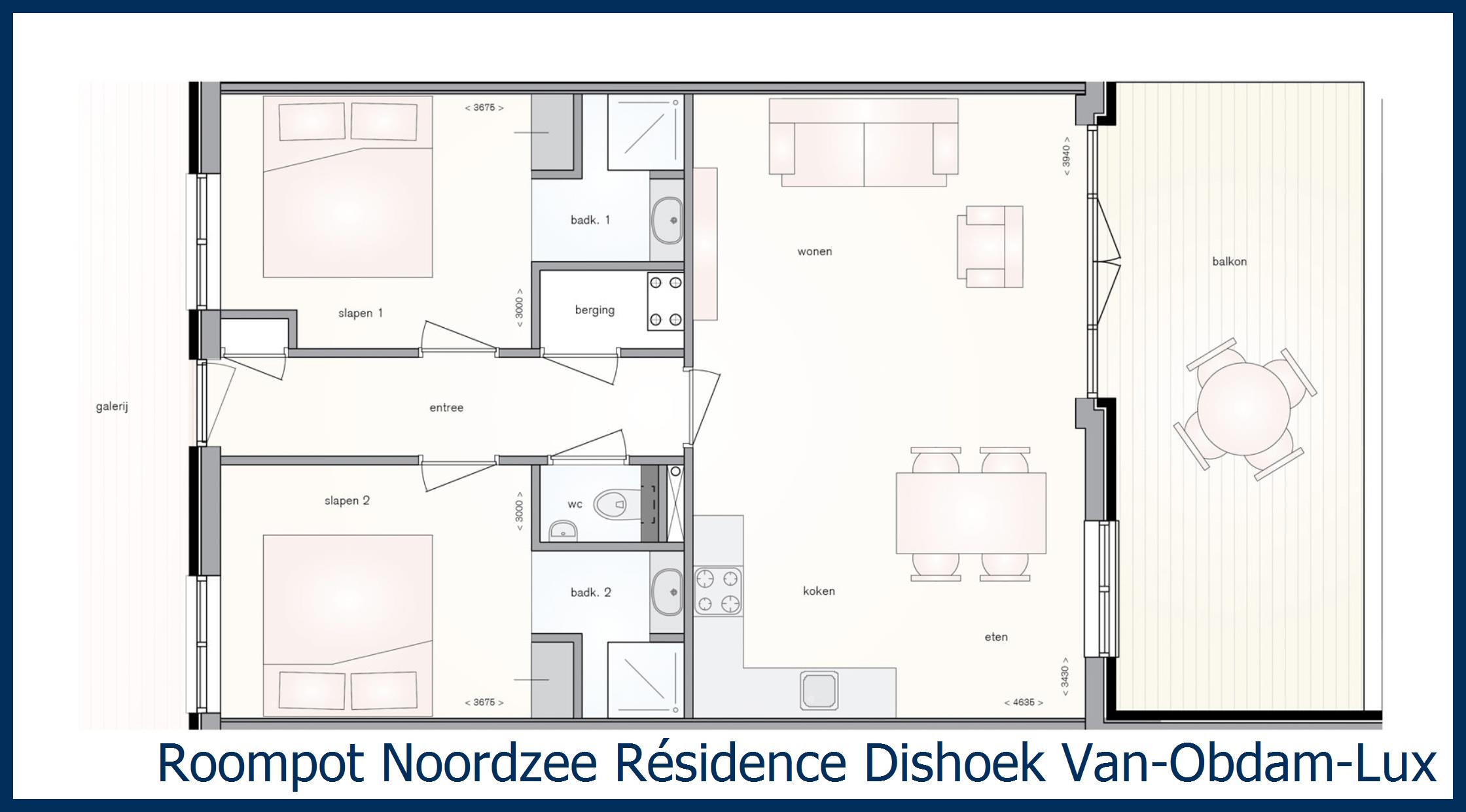 Appartement Van-Obdam-Luxe-4 à Noordzee Résidence Dishoek