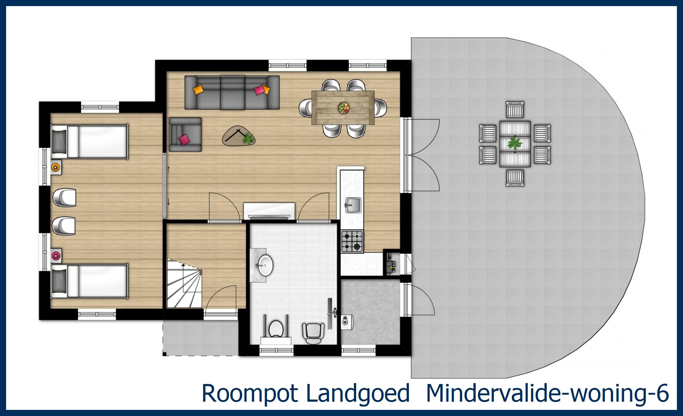Bungalow Mindervalide-woning-6 à 't Wildryck
