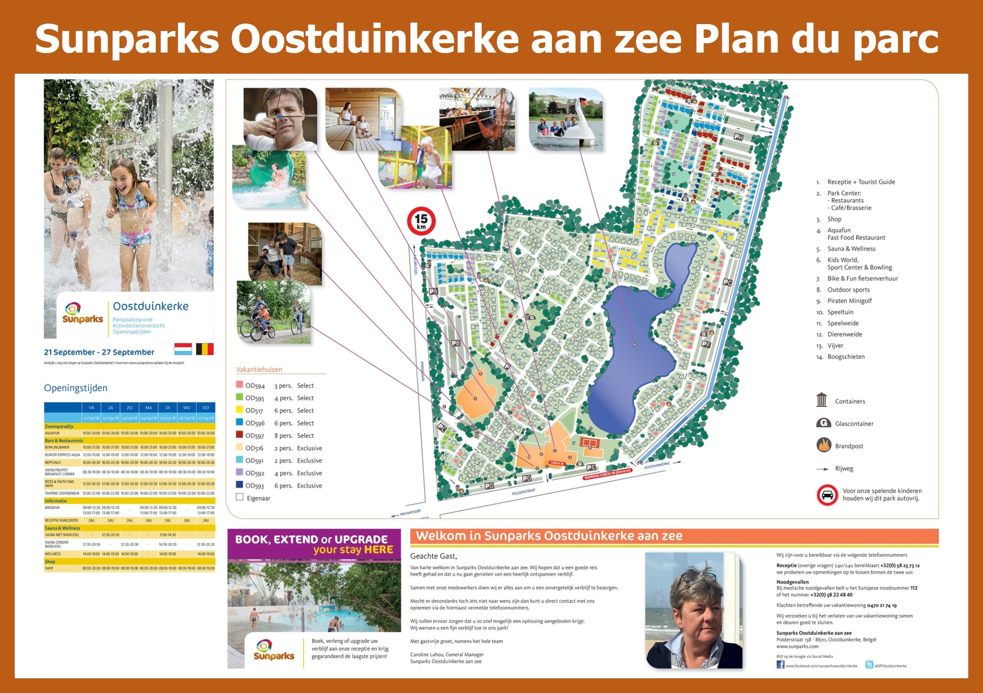 Plan Sunparks Oostduinkerke aan zee